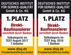 Platz 1: Direkt-Baufinanzierer 2018-1822direkt