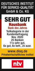 1822direkt - Hausbank des Jahres