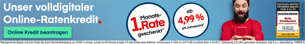 Ratenkredit - 1822direkt